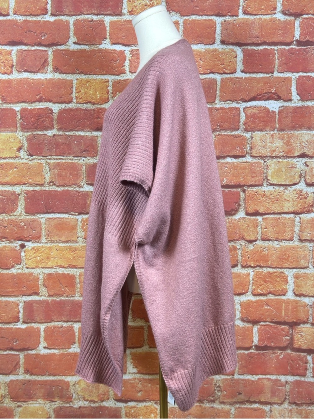 Nordstrom Elegant Pink Open Front Cardigan One Size Super Soft Cozy Casual NWT - Picture 2 of 10